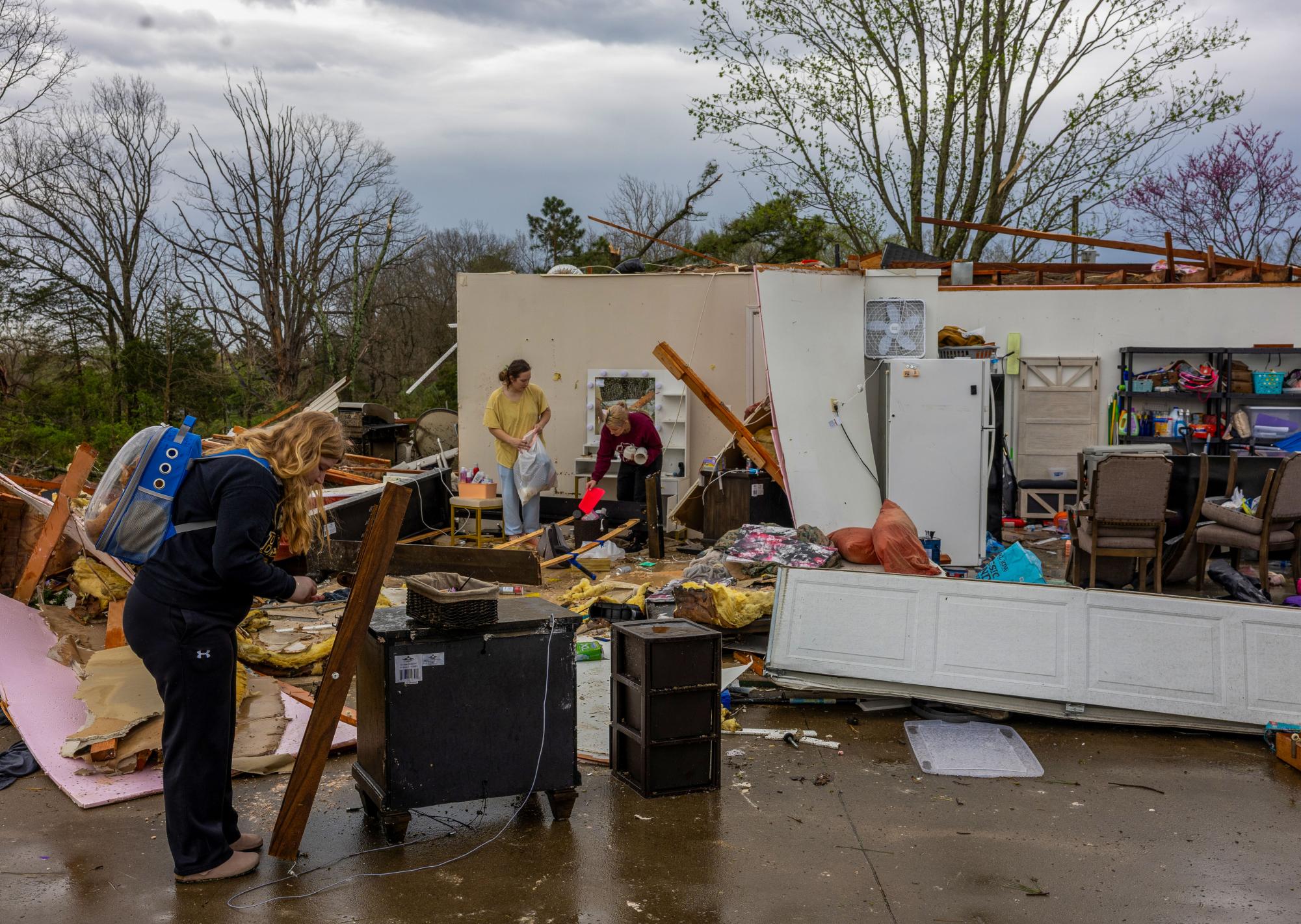 Strong storms ripped through region April 2 destroying this home near Goreville, Illinois. 